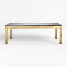 Check spelling or type a new query. Parsons Clear Glass Top Brass Base 48x28 Small Rectangular Coffee Table Reviews Crate And Barrel