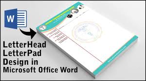 Word letterhead templates are very easy to use because they are easy to edit and customize. Microsoft Office Word Letterhead Design Tutorial Letterpad Design In Word Ms Word Tutorial Youtube