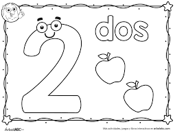 Numero 2 Para Colorear