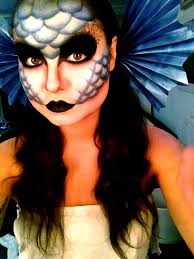 Love The Makeup And Fins Fish Makeup Animal Makeup Fish Costume