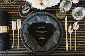 Cannot be combined with any other offer. Modern Kate Spade Dinner Party Black White Gold Party Ideas 100 Layer Cake
