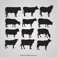 Download Silhouettes Of Cow For Free In 2020 Cow Illustration Cow Icon Bull Images