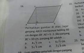 Perhatikan gambar di atas jajargenjang abcd mempunyai keliling 60 cm dengan. Bantu Kakak Nanti Ku Follow Brainly Co Id