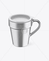 Download Matte Metallic Mug W Cap Mockup Front View High Angle Shot Psd High Angle Shot Mockup Free Psd Matte Metallic