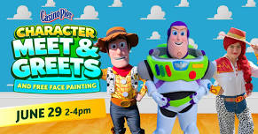 Character Meet & Greets + Face Painting