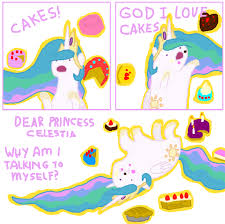 6024 Safe Artist Hakar Kerarmor Princess Celestia Alicorn Pony Cake Cakelestia Female Hilarious In Hindsight I M So Alone Mare Meme On Back Princess Solo Derpibooru