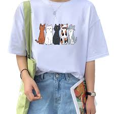 Korean Fashions Round Neck Pattern T Shirts For Womens Unisex T Shirt Tops Tees M Ts035 Shopee Philippines