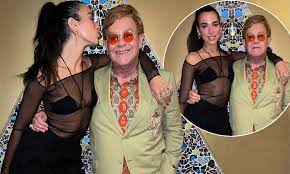 Dua Lipa Poses For Fun Snaps With Sir Elton John Following Cold Heart Release Daily Mail Online