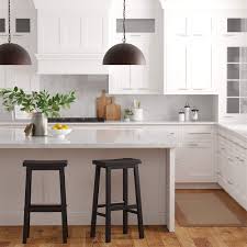 2pcs wood saddle seat kitchen counter