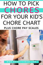 Chores For Money Chart Chore Pay Scales To Choose From Chores For Kids Chore Chart Kids Kids Earning Money