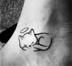 Tattoo Cat Small Outline 37 Best Ideas Cat Tattoo Simple Cute Cat Tattoo Black Cat Tattoos