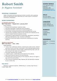 Ido hygiene is an innovative and comprehensive application for learning the most common personal hygiene daily activities (teeth brushing, shampooing, hand washing, toilet training, taking a shower, public bathroom, etc.). Hygiene Assistant Resume Samples Qwikresume