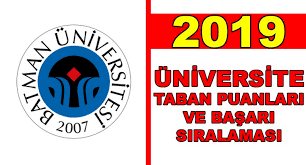 Aug 06, 2019 · üniversite taban ve tavan puanları kaç? Batman Universitesi 2019 Yks Taban Puanlari Ogrenci Gundemi