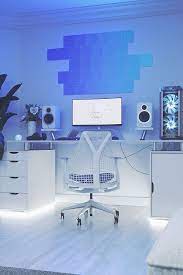 Clean Rgb Gaming Setup Gaming Room Setup Room Setup Game Room Design