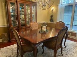 With a decidedly metropolitan look, the riverside features solid maple hardwood construction and a large, overhang panel table top. Cabribolet Collection Of Stanley Furniture Dining Room Set Ebay