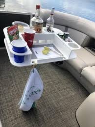 Docktail Butler With Pedestal Table Replacement Adapter In 2020 Pontoon Boat Pontoon Pontoon Boat Accessories