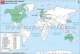 Which Countries Have The Best Quality Of Life Answers Life Map Map Human Development