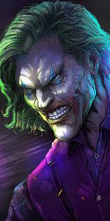 Best joker wallpaper, desktop background for any computer, laptop, tablet and phone. Angry Joker Villain Gree Hair Villain Dc Comics 1080x2160 Wallpaper Joker Comic Joker Artwork Joker Wallpapers