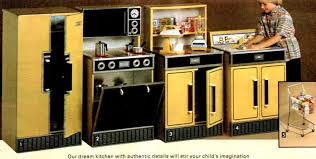 vintage play kitchens: toys for budding