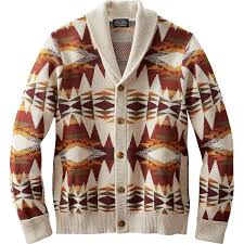 Pendleton Easy Rider Shawl Cardigan Sweater In Tan Brown For Men Lyst