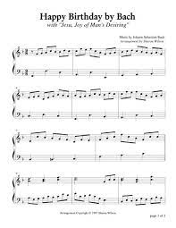 Happy Birthday By Bach Piano Solo By Johann Sebastian Bach 1685 1750 Digital Sheet Music For Sheet Music Single Download Print S0 83491 Sheet Music Plus