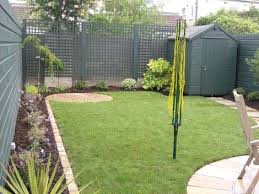 Diy a colored fence for a cheap upgrade. Pin By Gillian Slator On Garden Ideas And Inspiration Small Garden With Shed Painted Garden Sheds Small Backyard Landscaping