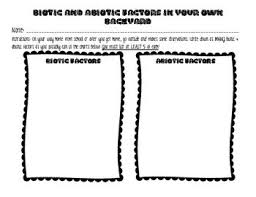 Ecosystem Biotic And Abiotic Factors Worksheet Abiotic Vs Biotic Factors Nature Walk Life Science Lessons 6th Grade Science Middle School Science Teacher