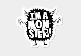 I M A Monster Stickers By Drawmatthewdraw Design By Humans Monster Stickers Monster Drawing Graphic Design Logo
