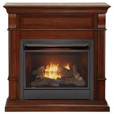 Duluth Forge Dual Fuel Ventless Gas Fireplace - 26,000 BTU, Remote Control,  Auburn Cherry Finish 170106 - The Home Depot