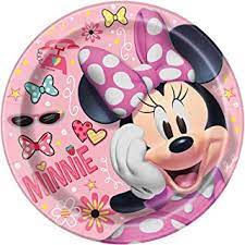 Today my friends goofy, mickey, daisy, donald and pluto are coming to my place for dinner. Amazon Com Kids Party Plates Minnie Mouse Plates Party Tableware Toys Games