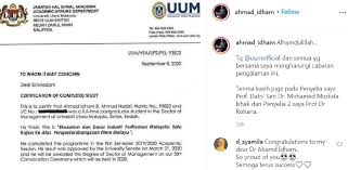 Get the most popular abbreviation for hal ehwal akademik updated in 2021. Showbiz Ahmad Idham To Receive His Doctorate From Uum