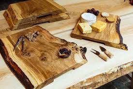 Live Edge Cheese Board Large Cheese Board Diy Rustic Serving Trays Serving Tray Wood