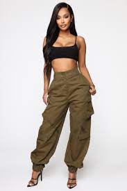 Amelia Oversized Cargo Pants - Olive Cargo Pants Women Pants For Women Cargo Pants Outfit