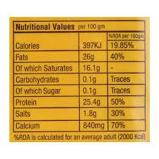 Get full nutrition facts for other kirkland signature products and all your other favorite brands. Buy Nurpur Cheddar Cheese Slice Cheese Online
