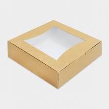 Decorative kraft window gift boxes fulfilling your every demand. Window Kraft Paper Deli Box Square 25pcs Boxes Deli