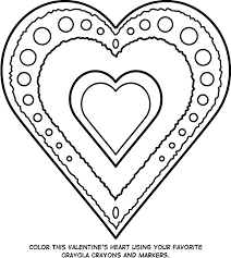 Free printable heart pictures for kids. Valentine S Heart Coloring Page Crayola Com