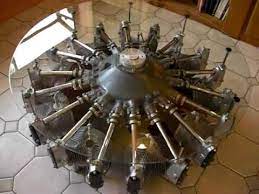 Motor block coffee table home decorating, interior design, bath. Lycoming R680 9 Cylinder Radial Engine Coffee Table Youtube