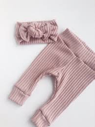 Dusty Mauve Baby Leggings And Headband Set Newborn Leggings Set Newborn Take Home Baby Pants Baby Gi Baby Leggings Pink Baby Leggings Baby Girl Leggings