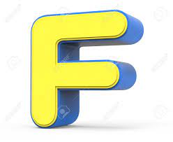 Durch die pampa sein, statt alphabet, richtiger reihenfolge etc? Right Leaning 3d Rendering Cute Yellow Letter F Isolated White Background Toylike Alphabet For Design Yellow Word With Blue Frame Stock Photo Picture And Royalty Free Image Image 65777040