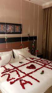 Pin By Aarti Gupta On Wedding Night Bedroom Ideas Wedding Night Room Decorations Romantic Room Decoration Romantic Room