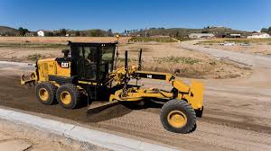 Cat 140 Motor Grader Features All Wheel Drive Grade Control