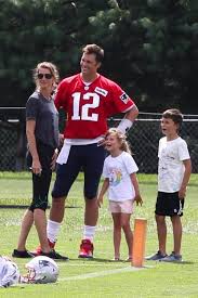 Tom brady (american football quarterback for the new england patriots of the national football league.) ♥. Gisele The Kids Visit Birthday Boy Tom Brady At Patriots Practice