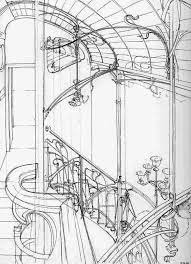 art nouveau a tous les etages 4 l apogee de la ligne courbe illustration dessin architecture design partition fruit l&#x00027;esprit