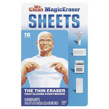 Once the area of interest has been cleaned and disinfected, simply eject the disposable pad without touching it with your hands, eliminating the risk of contamination. Mr Clean Magic Eraser Sheets Wand