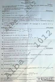 Matematica Online Bacalaureat 2015 Sesiunea De Toamnă Subiecte La Matematică La Bacalaureat Sesiunea August 2015
