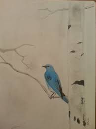 Check out the tab ». Blue Bird Randy Maske Artist Drawings Illustration Animals Birds Fish Birds Bluebird Artpal