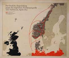 Dänemark wurde kampflos an deutschland übergeben. Lemo Bestand Objekt Landkarte Zur Besetzung Von Norwegen 1941
