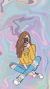 Choose from hundreds of free art wallpapers. Cute Girly Wallpapers Cute Iphone Girl Cartoon Wallpaper Novocom Top