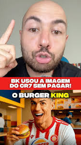 MAPA DO VIRAL NA BIO!, O Burger King usou a imagem do CR7 e do Messi sem  pagar!, #burgerking #messi #cristianoronaldo #cr7 #marketing