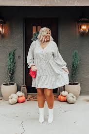 Living For Love Floral Babydoll Dress In Airy Blue Curves Impressions Online Boutique